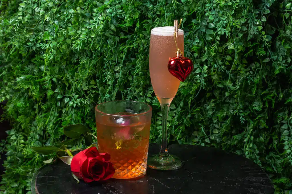 Specialty Valentine’s Day cocktails at Rooftop @1WLO in Fort Lauderdale 