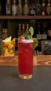 Berry Beauty cocktail at Rooftop @1WLO